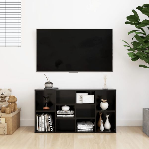vidaXL Shoe Bench Black 103x30x54.5 cm Engineered Wood