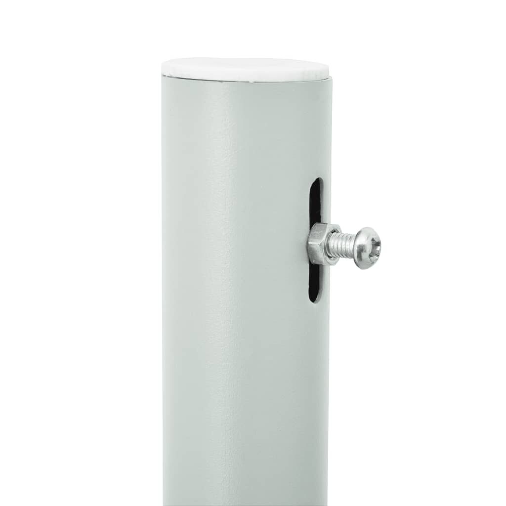 vidaXL Patio Retractable Side Awning 120x500 cm Grey