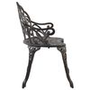 vidaXL Bistro Bench 100cm Bronze Cast Aluminium