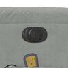 vidaXL Electric Massage Recliner Chair Light Grey Velvet
