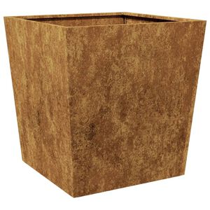 vidaXL Garden Planter 50x50x50 cm Weathering Steel