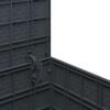 vidaXL Storage Box Anthracite 55 x 53 x 57 cm Polypropylene