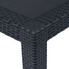 vidaXL 9 Piece Outdoor Dining Set Plastic Anthracite Rattan Look