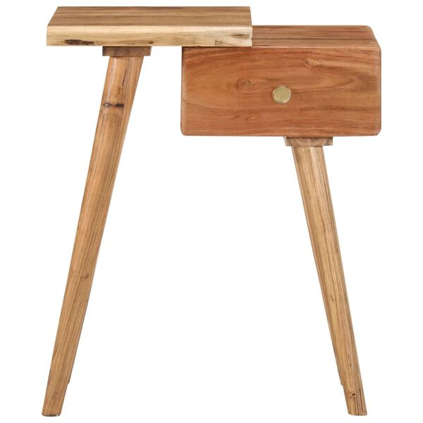 vidaXL Bedside Table Solid Acacia Wood 45x32x55 cm
