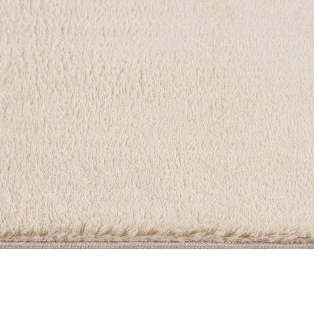vidaXL Washable Rug Soft Shaggy Beige 160x230 cm Anti Slip