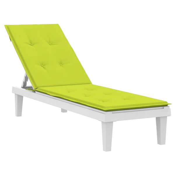 vidaXL Deck Chair Cushion Bright Green (75+105)x50x4 cm