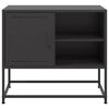 vidaXL TV Cabinet Black 68x39x60.5 cm Steel