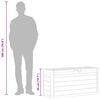 vidaXL Garden Storage Box 280 L Light Grey
