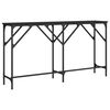 vidaXL Console Table Black 140x29x75 cm Engineered Wood