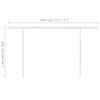 vidaXL Automatic Retractable Awning with Posts 4x3 m Cream