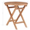 vidaXL Folding Garden Table 45 cm Solid Teak Wood