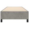 vidaXL Box Spring Bed Frame Light Grey Twin Velvet (US Only)