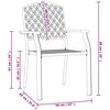 vidaXL Stackable Outdoor Chairs 2 pcs Steel Anthracite