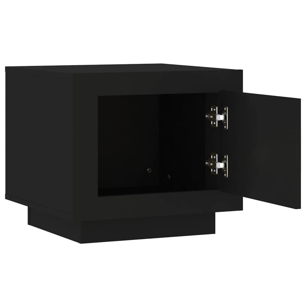 vidaXL Coffee Table Black 51x50x45 cm Engineered Wood