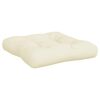 vidaXL Pallet Cushions 3 pcs Cream Fabric