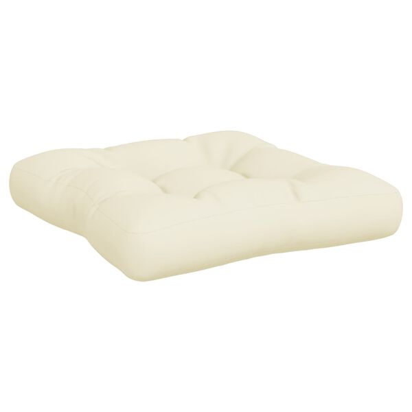 vidaXL Pallet Cushions 3 pcs Cream Fabric