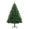vidaXL Artificial Hinged Christmas Tree 150 LEDs 150 cm