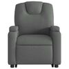 vidaXL Stand up Massage Recliner Chair Dark Grey Fabric
