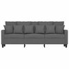 vidaXL 3-Seater Sofa Dark Grey 180 cm Fabric