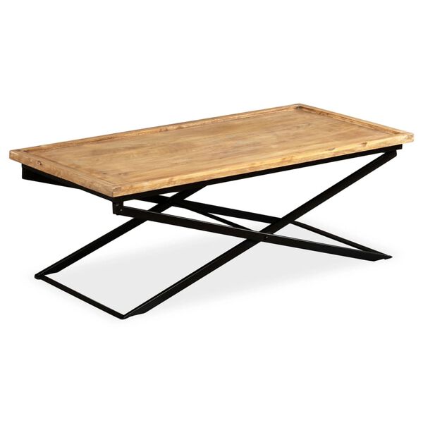 vidaXL Coffee Table Solid Mango Wood 110x55x42 cm