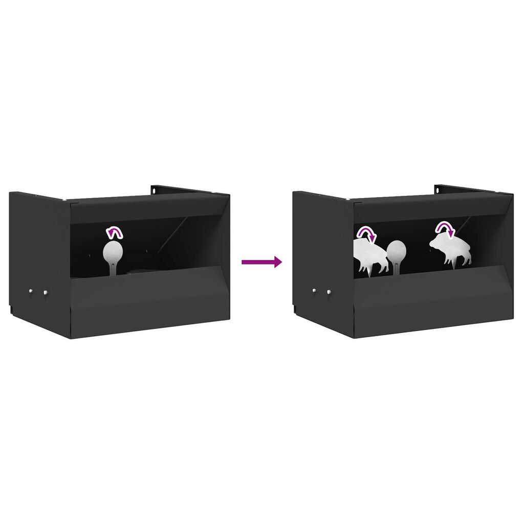 Magnetic Knockdown Pellet Catcher 4+1 Targets Wild Boar Design