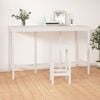 vidaXL Bar Table White 180x80x110 cm Solid Wood Pine
