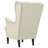vidaXL Armchair Cream White Velvet