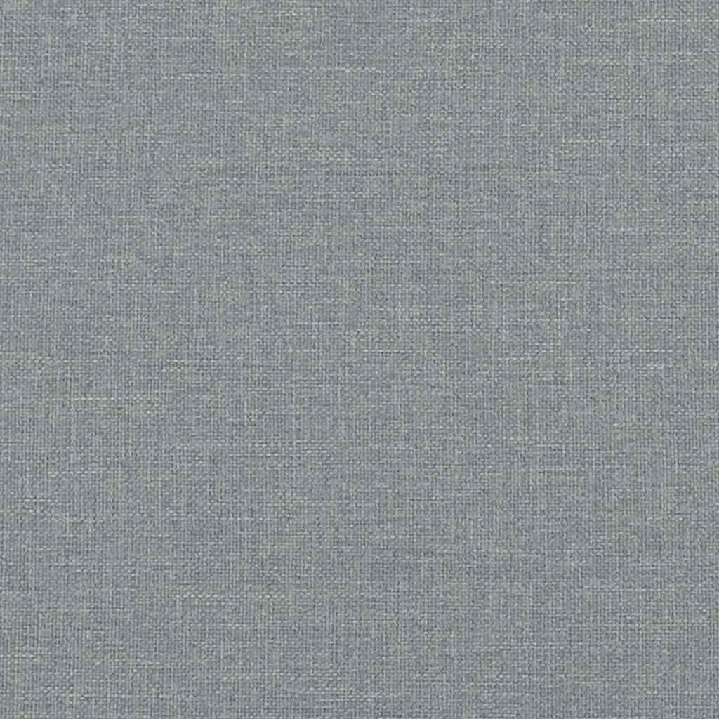 vidaXL Bed Frame without Mattress Light Grey 100x190 cm Twin Fabric