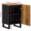 vidaXL Bathroom Cabinet 38x33x58 cm Solid Wood Mango