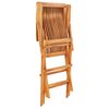 vidaXL 7 Piece Folding Outdoor Dining Set Solid Teak Wood