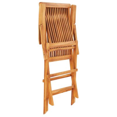 vidaXL 7 Piece Folding Outdoor Dining Set Solid Teak Wood