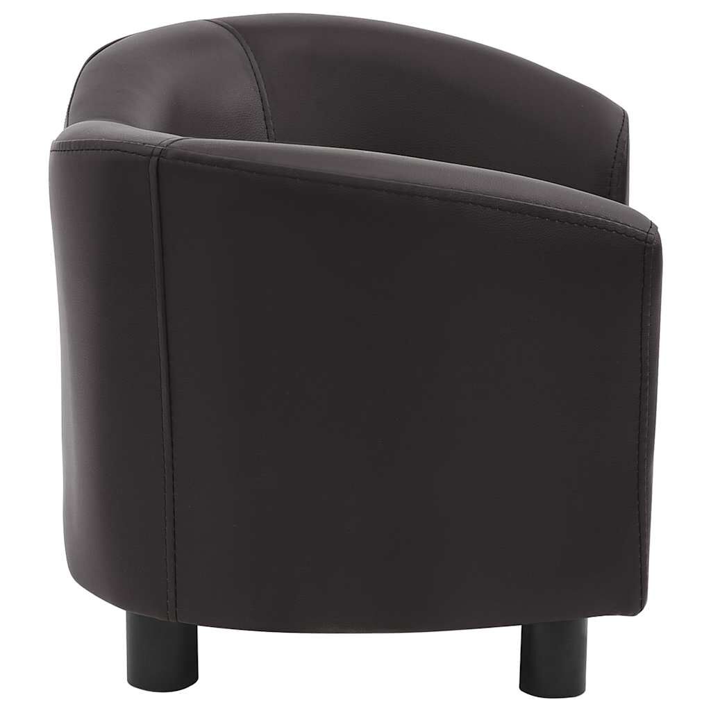 vidaXL Dog Sofa Brown 67x41x39 cm Faux Leather