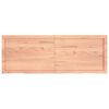 vidaXL Table Top Light Brown 140x50x(2-6) cm Treated Solid Wood Oak
