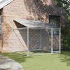 vidaXL Dog Cage with Roof and Door Grey 2x2x2 m Galvanised Steel