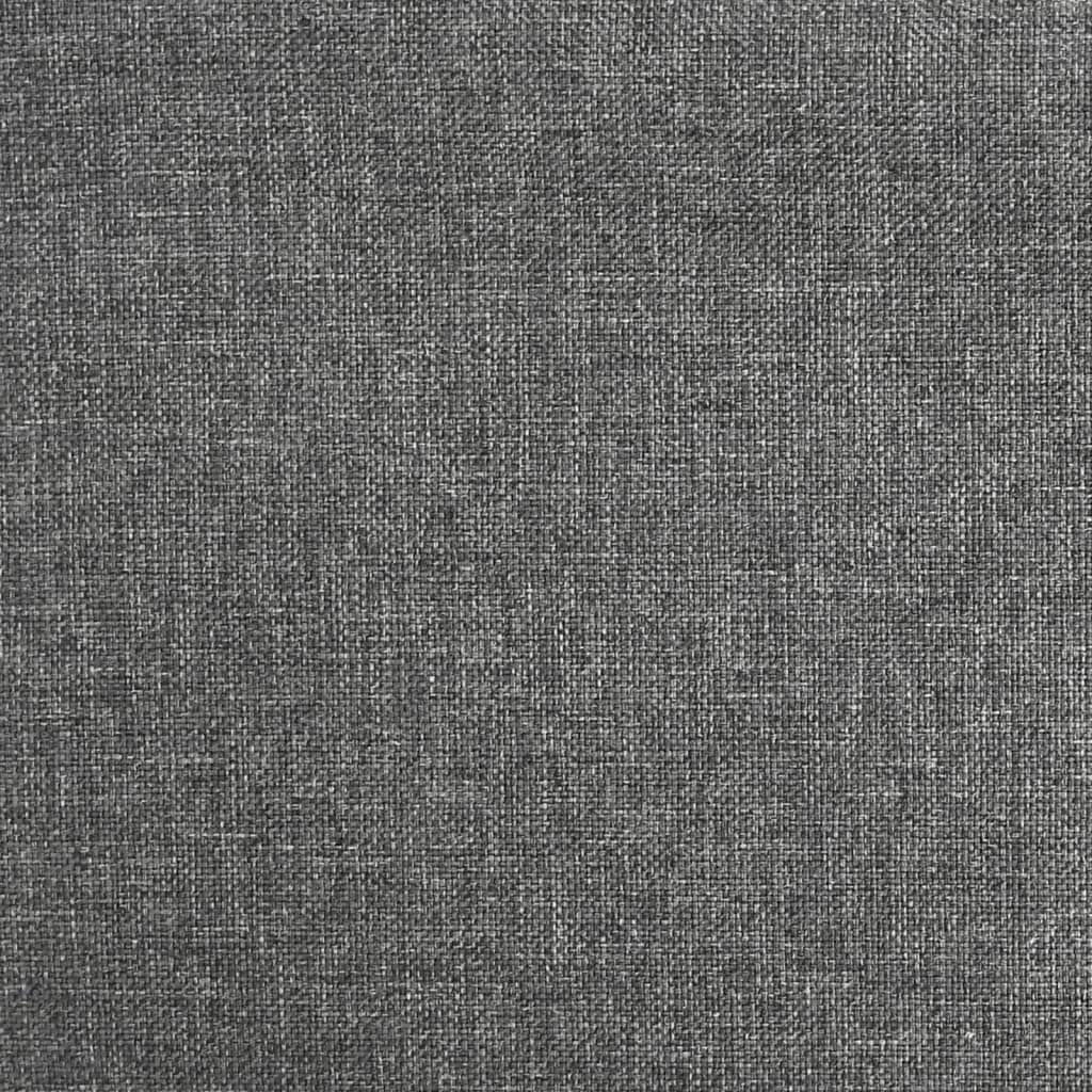 vidaXL Rocking Chair with a Stool Dark Grey Fabric