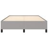 vidaXL Bed Frame without Mattress Light Grey 137x190 cm Full Fabric