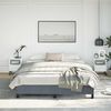 vidaXL Bed Frame without Mattress Dark Grey California King Velvet