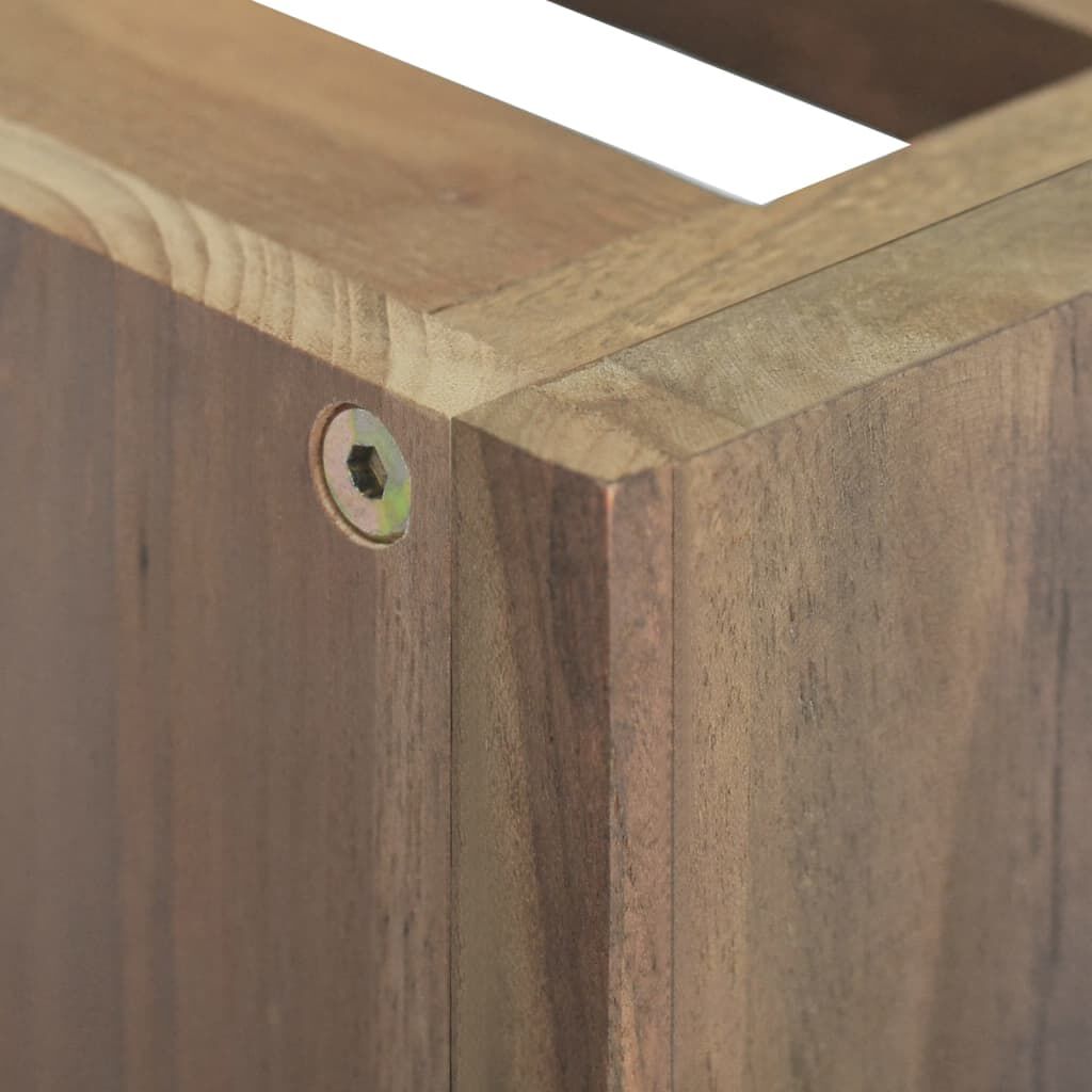 vidaXL Wall-mounted Bathroom Cabinet 45x30x40 cm Solid Wood Teak