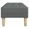vidaXL Bench with Cushion Dark Grey 113 x 57 x 39 cm Fabric