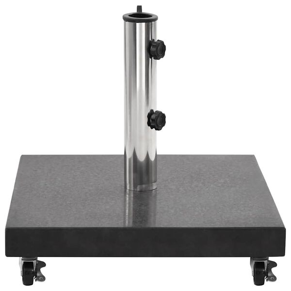 vidaXL Parasol Base Granite 30 kg Square Black