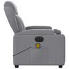 vidaXL Electric Massage Recliner Chair Light Grey Fabric