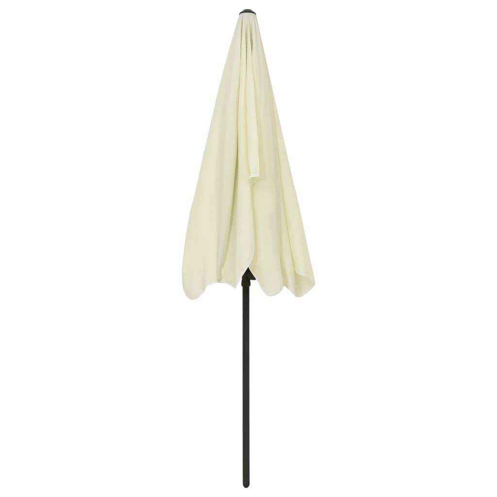 vidaXL Beach Parasol Sand Yellow 200x125 cm