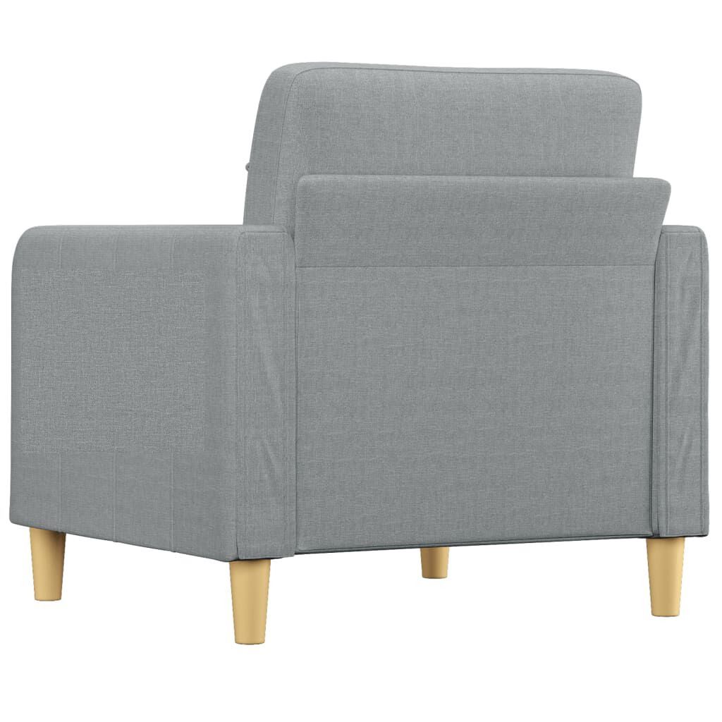 vidaXL 2-Seater Sofa Light Grey 140 cm Fabric