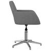 vidaXL Swivel Office Chair Light Grey Fabric