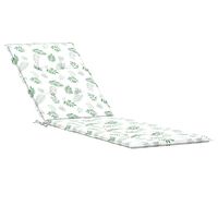 vidaXL Deck Chair Cushion Leaf Pattern Oxford Fabric