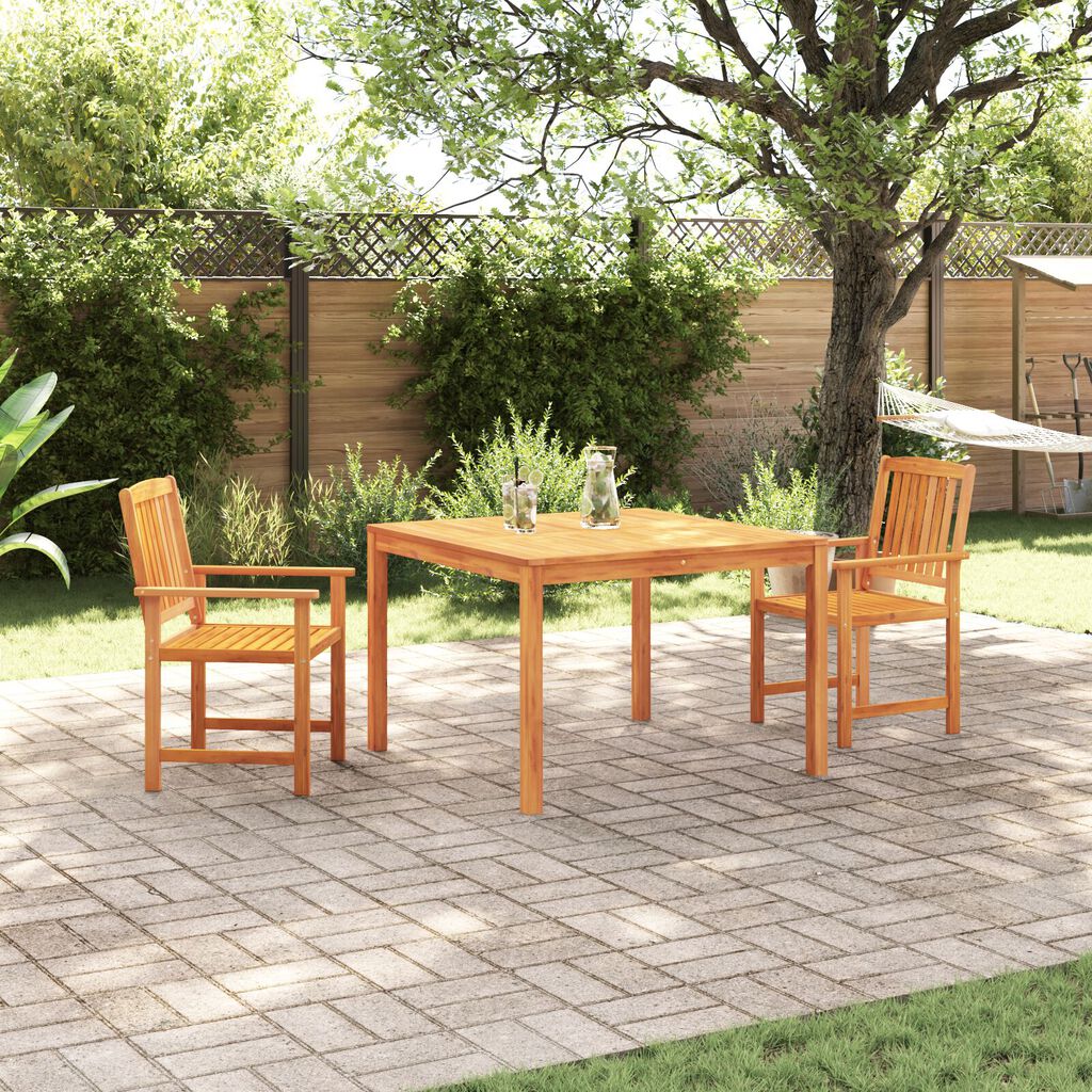 vidaXL 3 Piece Garden Dining Set Made of Solid Acacia Wood