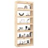 vidaXL Book Cabinet/Room Divider 80x30x199.5 cm Solid Wood Pine