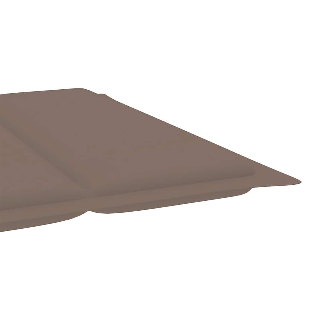 vidaXL Rocking Sun Lounger with Cushion Solid Teak Wood