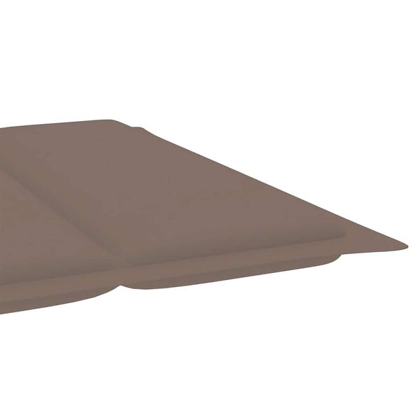 vidaXL Rocking Sun Lounger with Cushion Solid Teak Wood