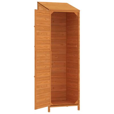 vidaXL Garden Shed Brown 55x52x174.5 cm Solid Wood Fir